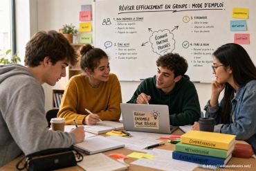 Réviser efficacement en groupe : mode d’emploi pour réussir ensemble